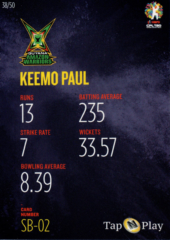 Keemo Paul back