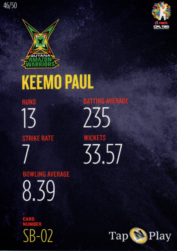 Keemo Paul back