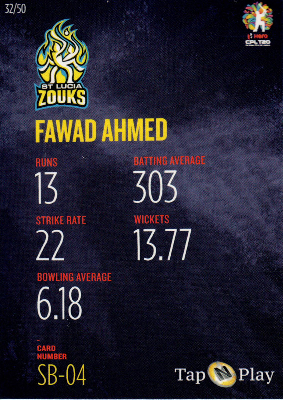Fawad Ahmed back