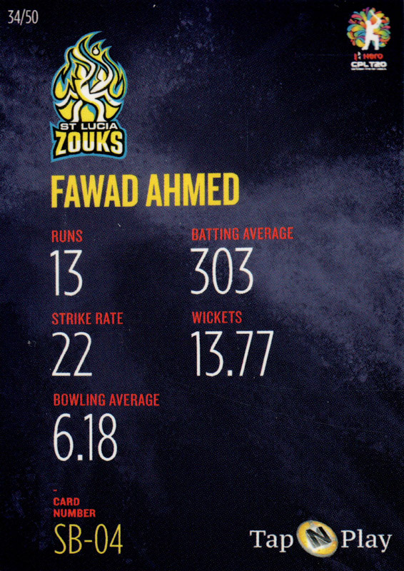 Fawad Ahmed back
