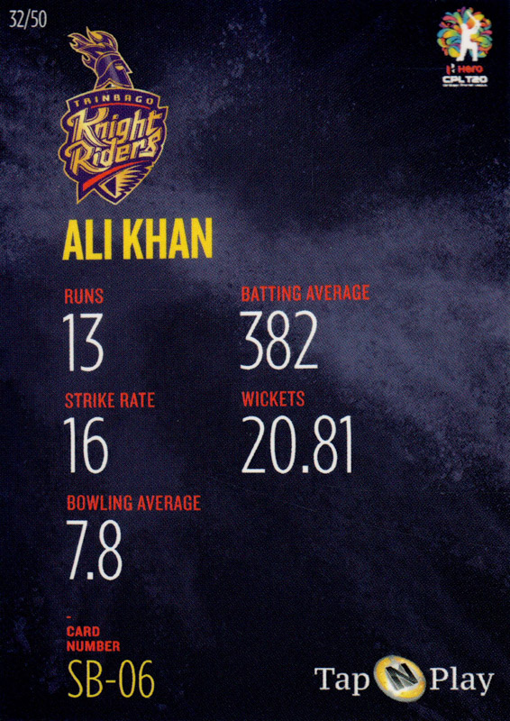Ali Khan back