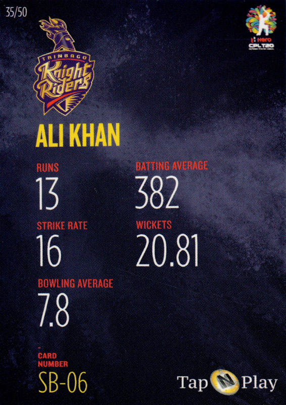 Ali Khan back