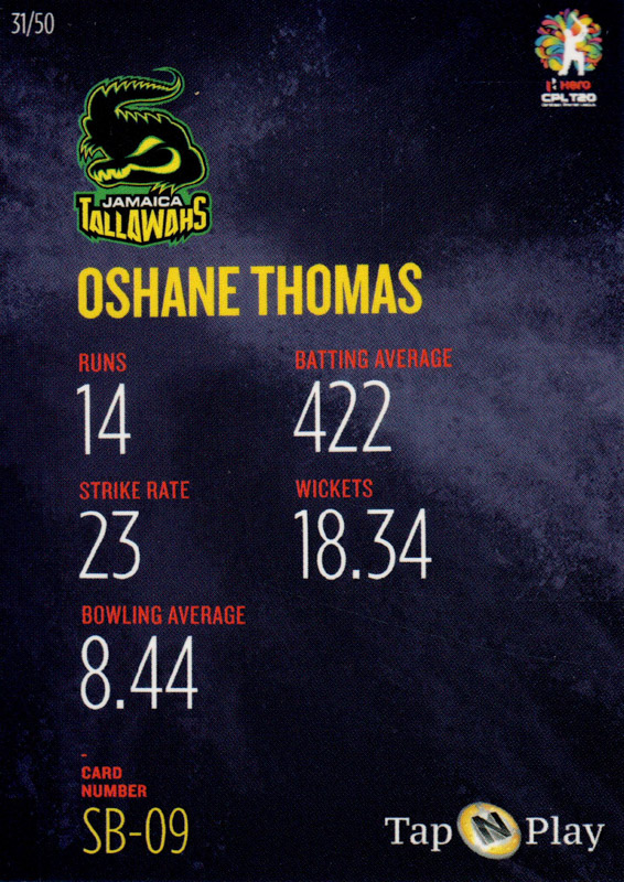 Oshane Thomas back
