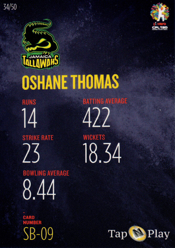 Oshane Thomas back