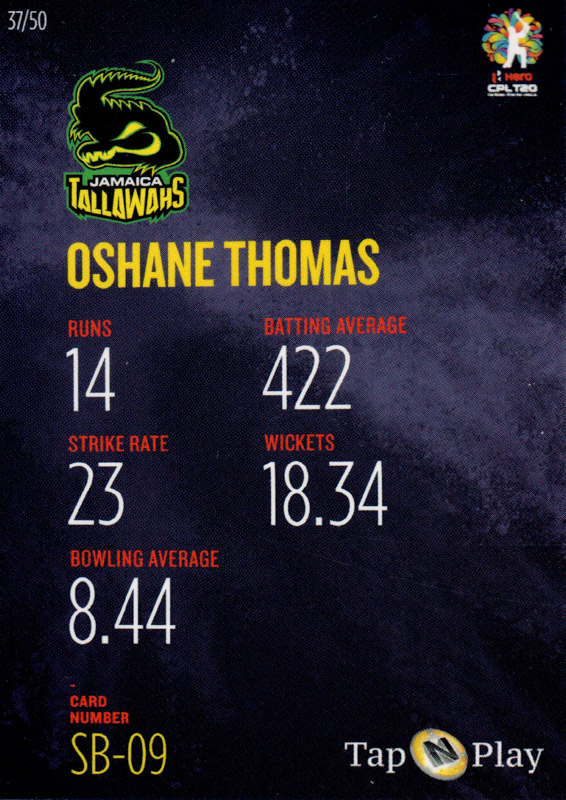 Oshane Thomas back