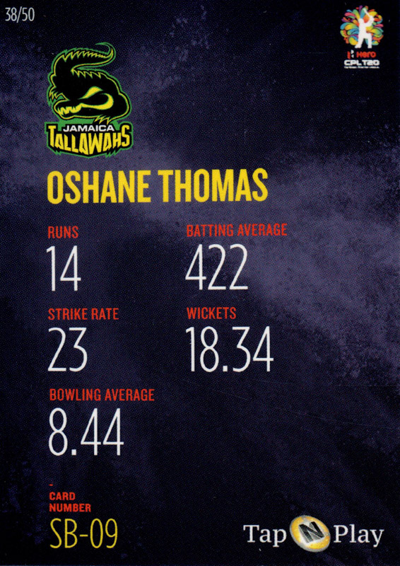 Oshane Thomas back