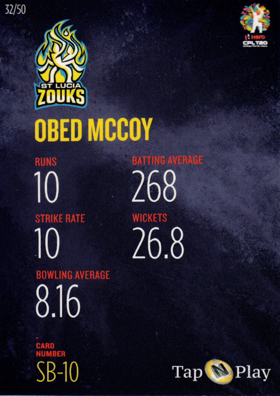 Obed McCoy back