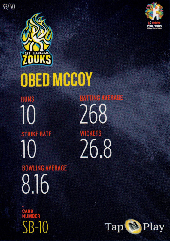 Obed McCoy back