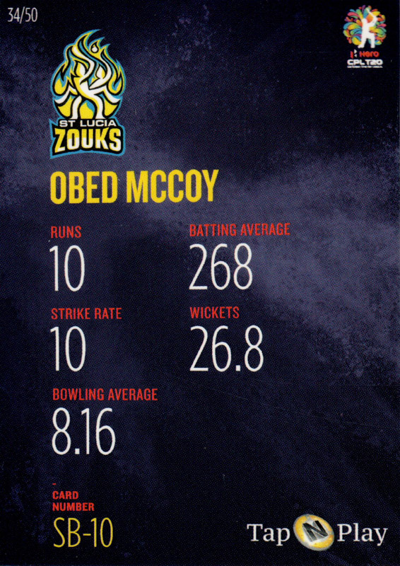 Obed McCoy back