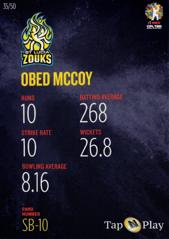 Obed McCoy back