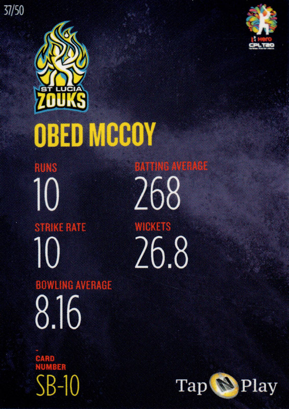 Obed McCoy back