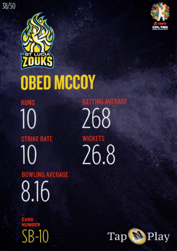 Obed McCoy back