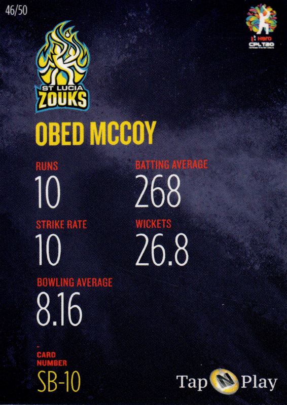 Obed McCoy back