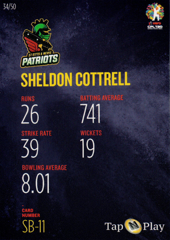 Sheldon Cottrell back