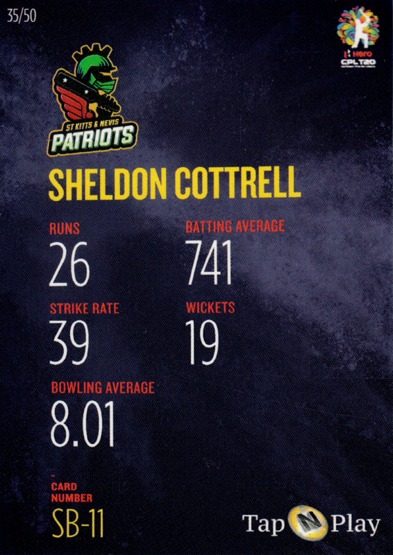 Sheldon Cottrell back