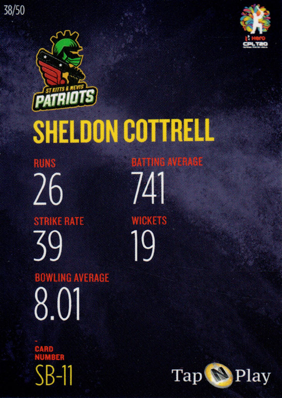Sheldon Cottrell back