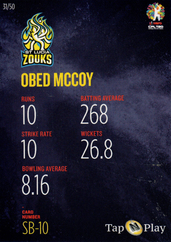 Obed McCoy back