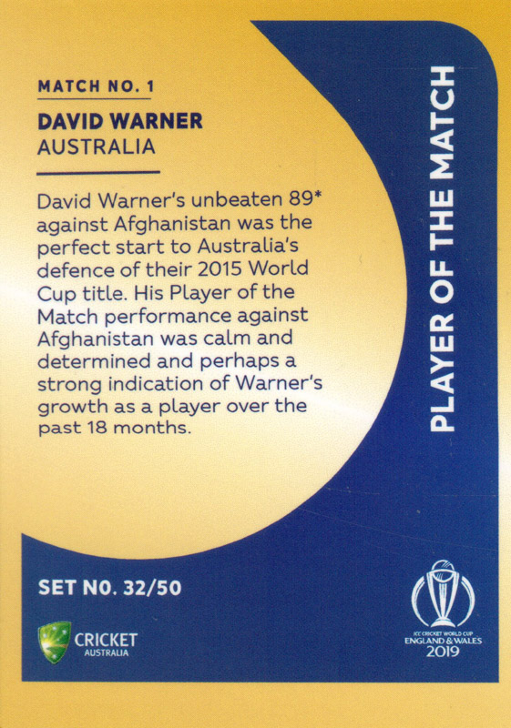 David Warner back