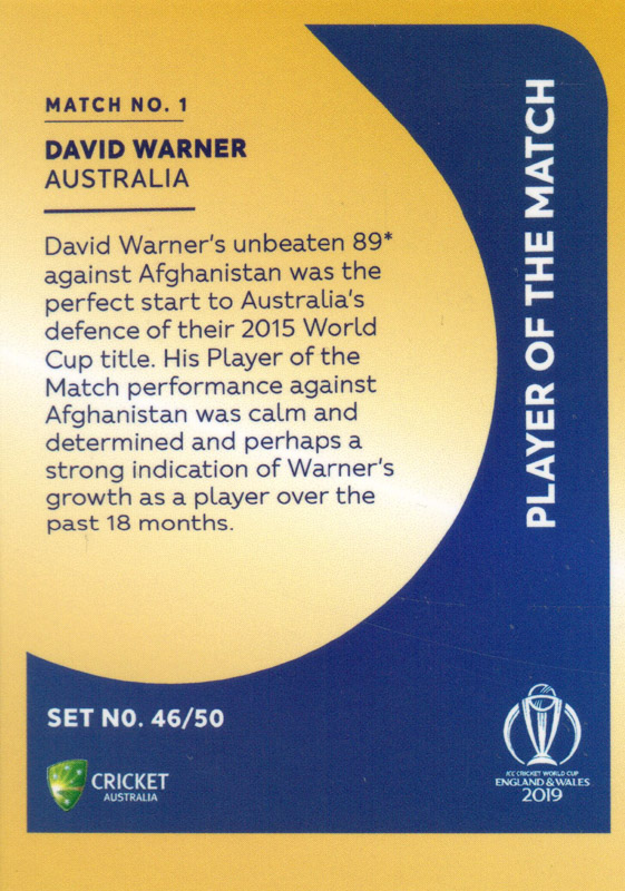 David Warner back