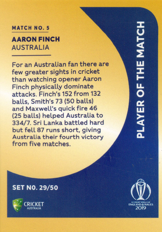 Aaron Finch back
