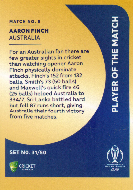 Aaron Finch back