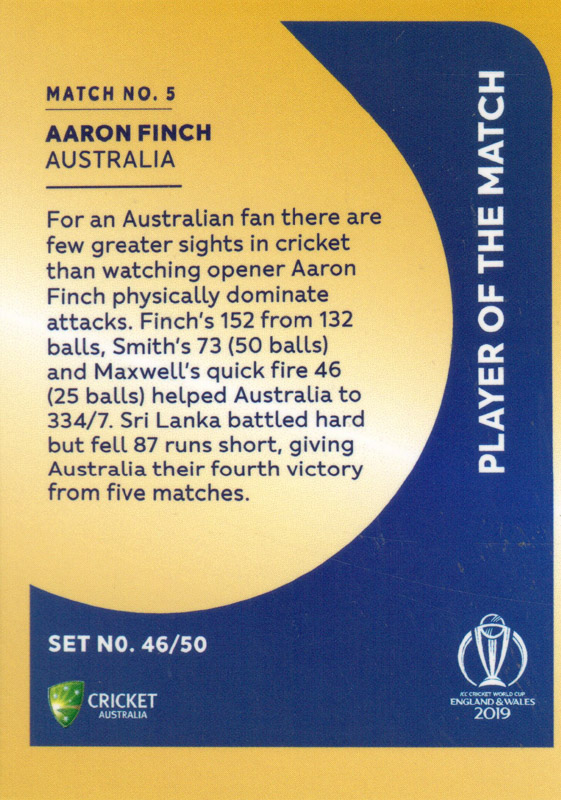 Aaron Finch back