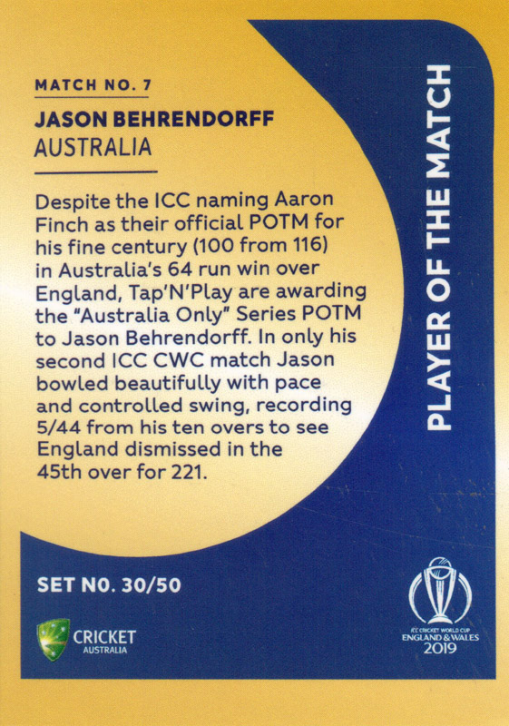 Jason Behrendorff back