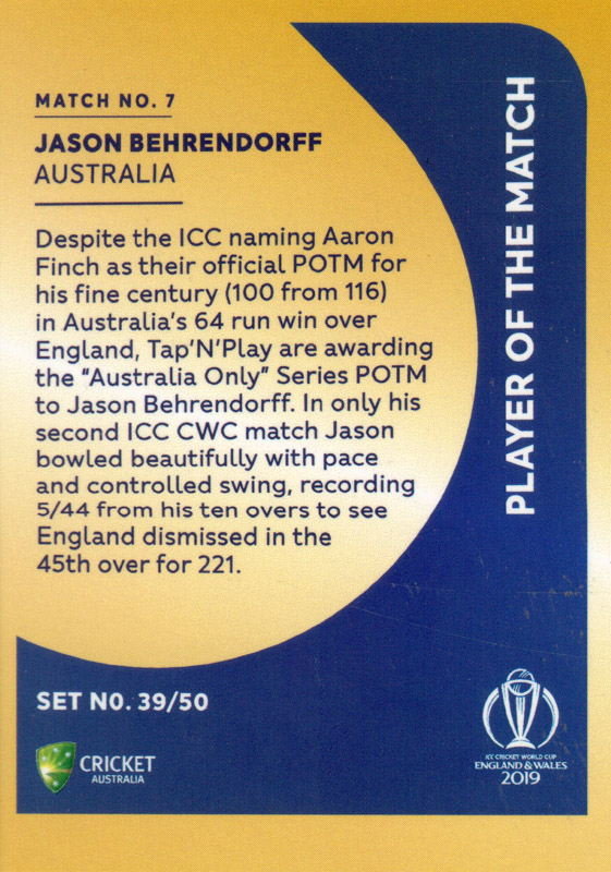 Jason Behrendorff back