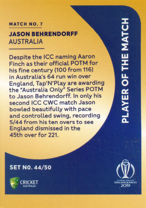 Jason Behrendorff back
