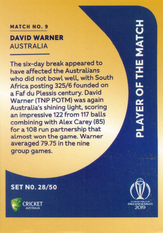 David Warner back