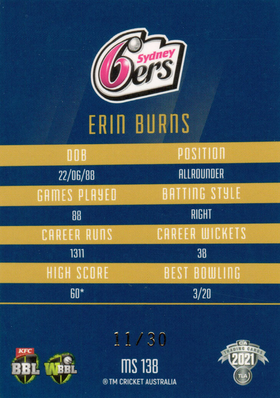 Erin Burns back