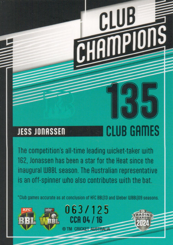 Jess Jonassen back