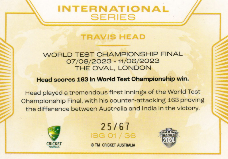Travis Head back