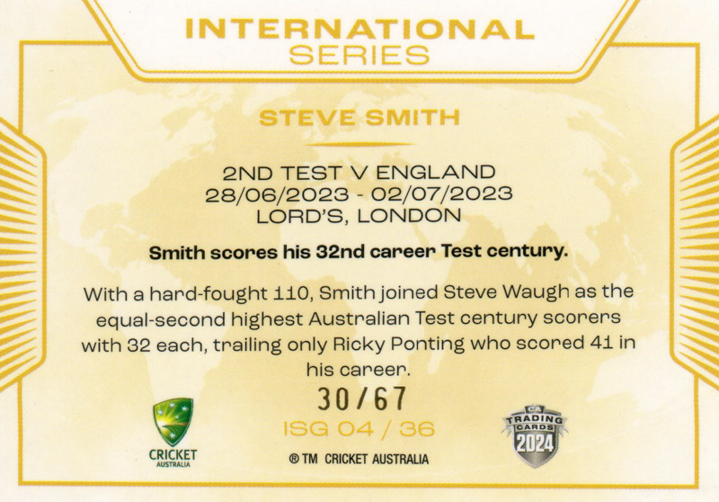 Steve Smith back