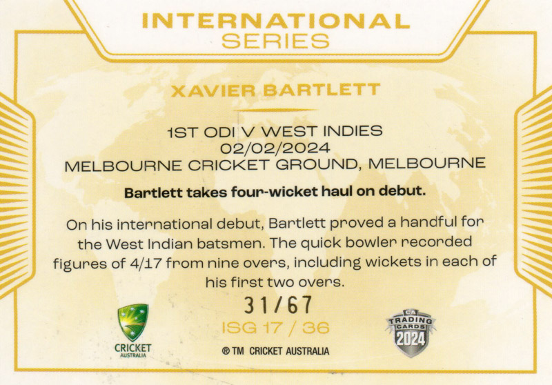 Xavier Bartlett back