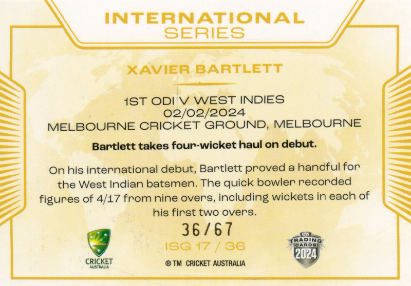 Xavier Bartlett back