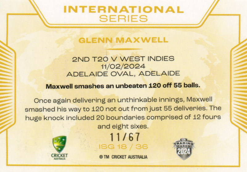 Glenn Maxwell back