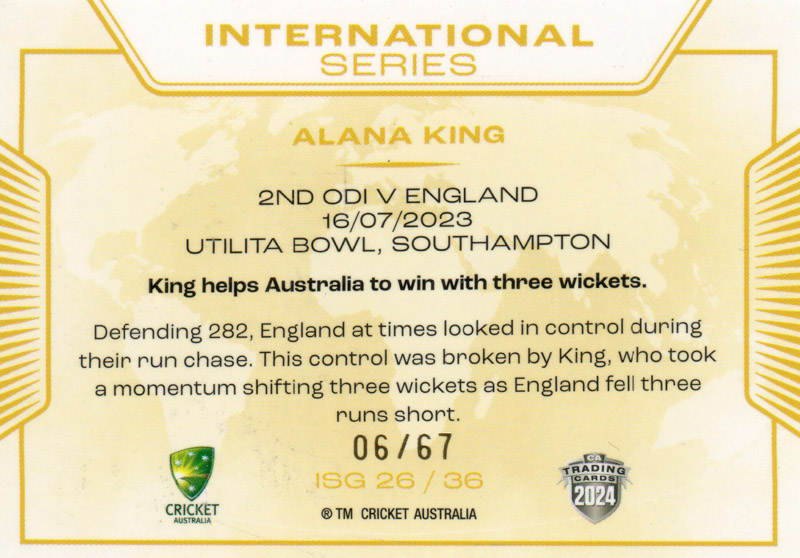 Alana King back