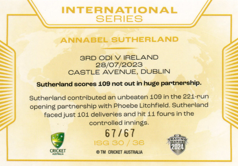 Annabel Sutherland back