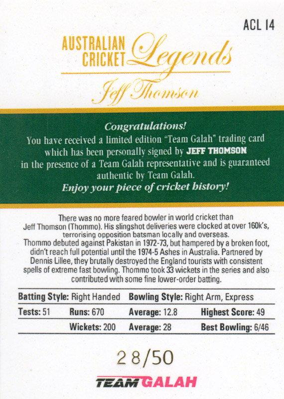 Jeff Thomson back