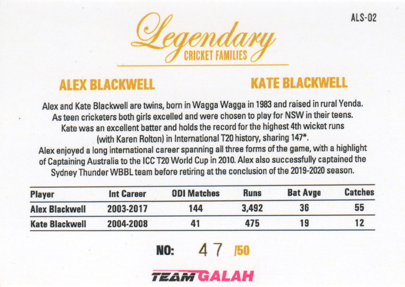 Alex Blackwell & Kate Blackwell - Design 1 back