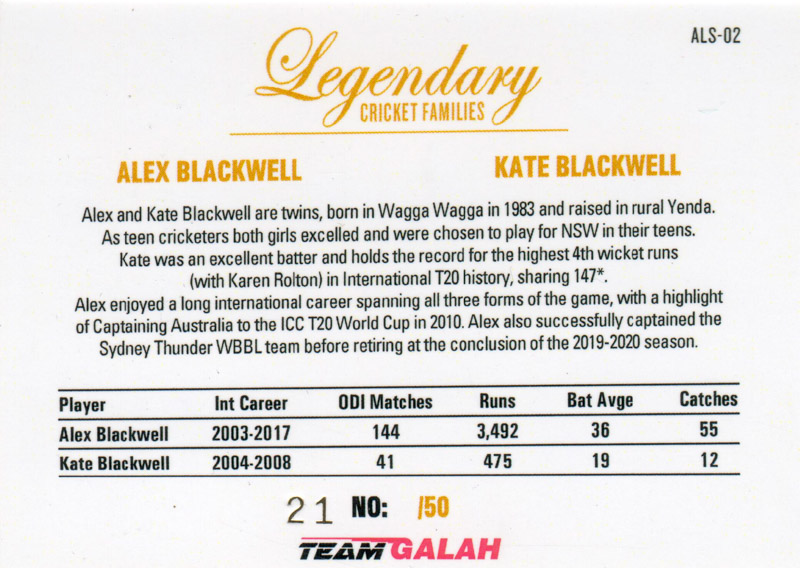 Alex Blackwell & Kate Blackwell - Design 2 back