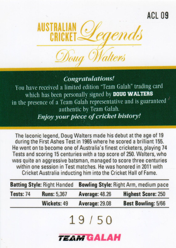 Doug Walters back