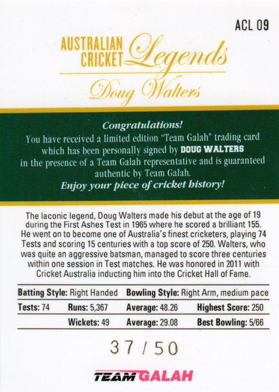 Doug Walters back