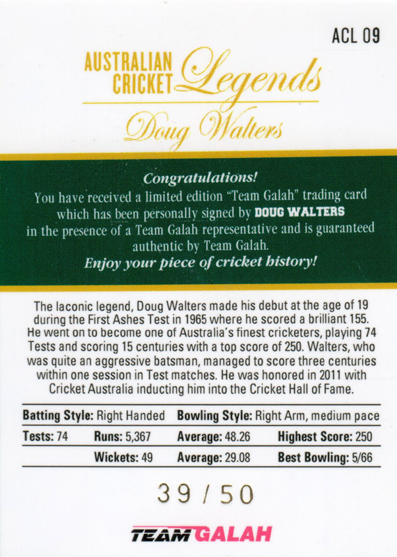 Doug Walters back