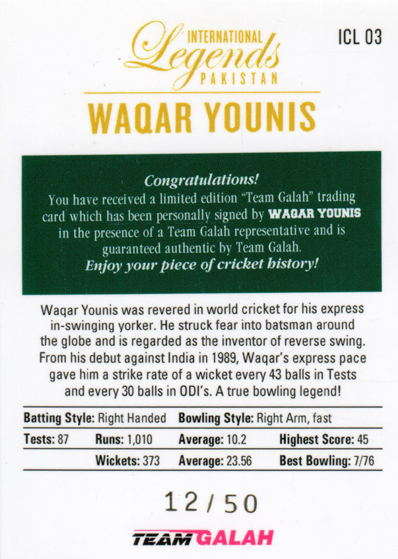 Waqar Younis back