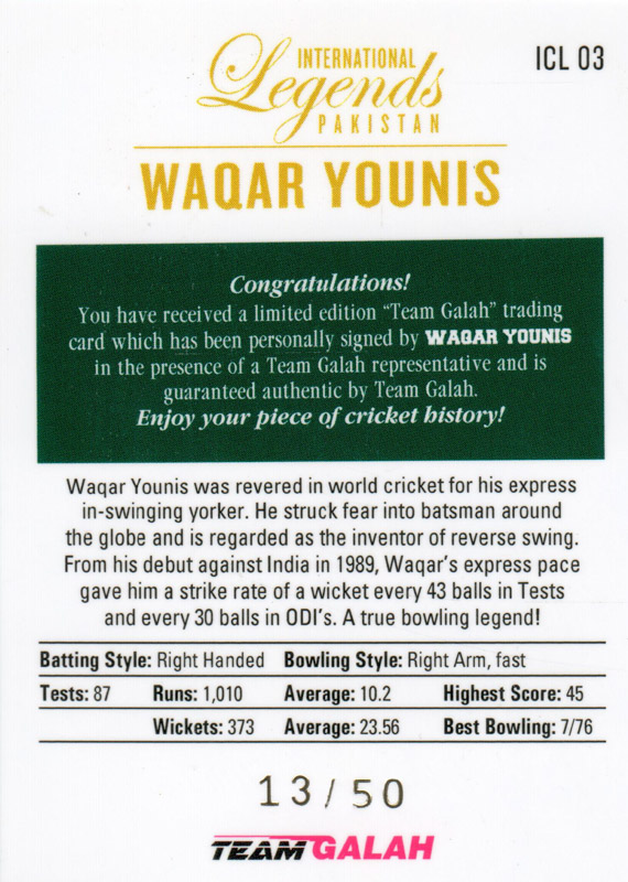 Waqar Younis back