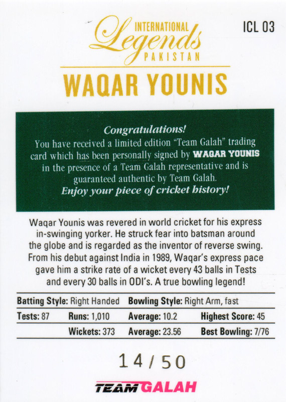 Waqar Younis back