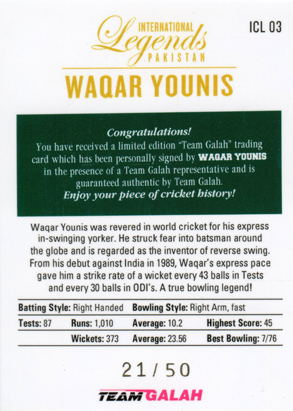 Waqar Younis back