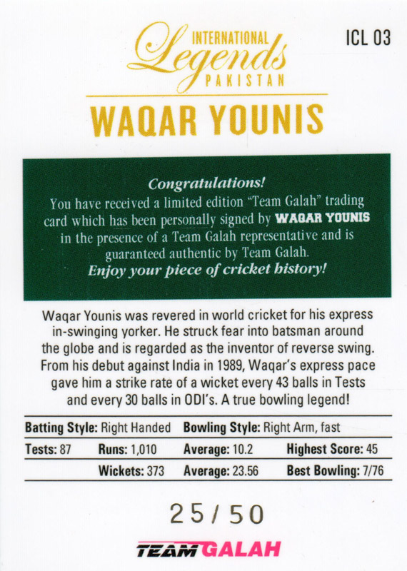 Waqar Younis back